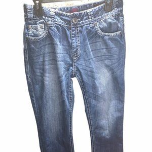 rock & roll cowgirl boyfriend fit jeans size 28x32